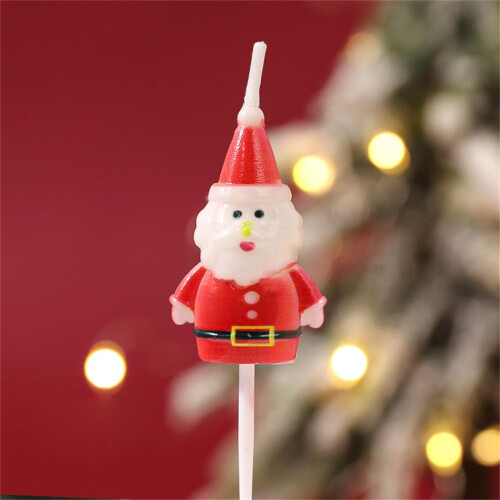1.6" Snowman Christmas Cake Candles 2