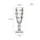 Taça de vinho vintage com relevo e elegante padrão de bolinhas, 170ml 2