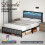 Levede Double Upholstered LED USB Bed Frame 1