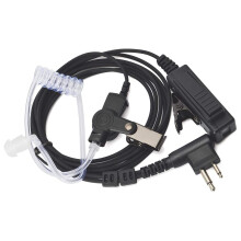 Fone de Ouvido de SegurançA com Tubo AcúStico Oculto Fone de Ouvido PTT Microfone CompatíVel para CP040 DP1400 GP68 GP88