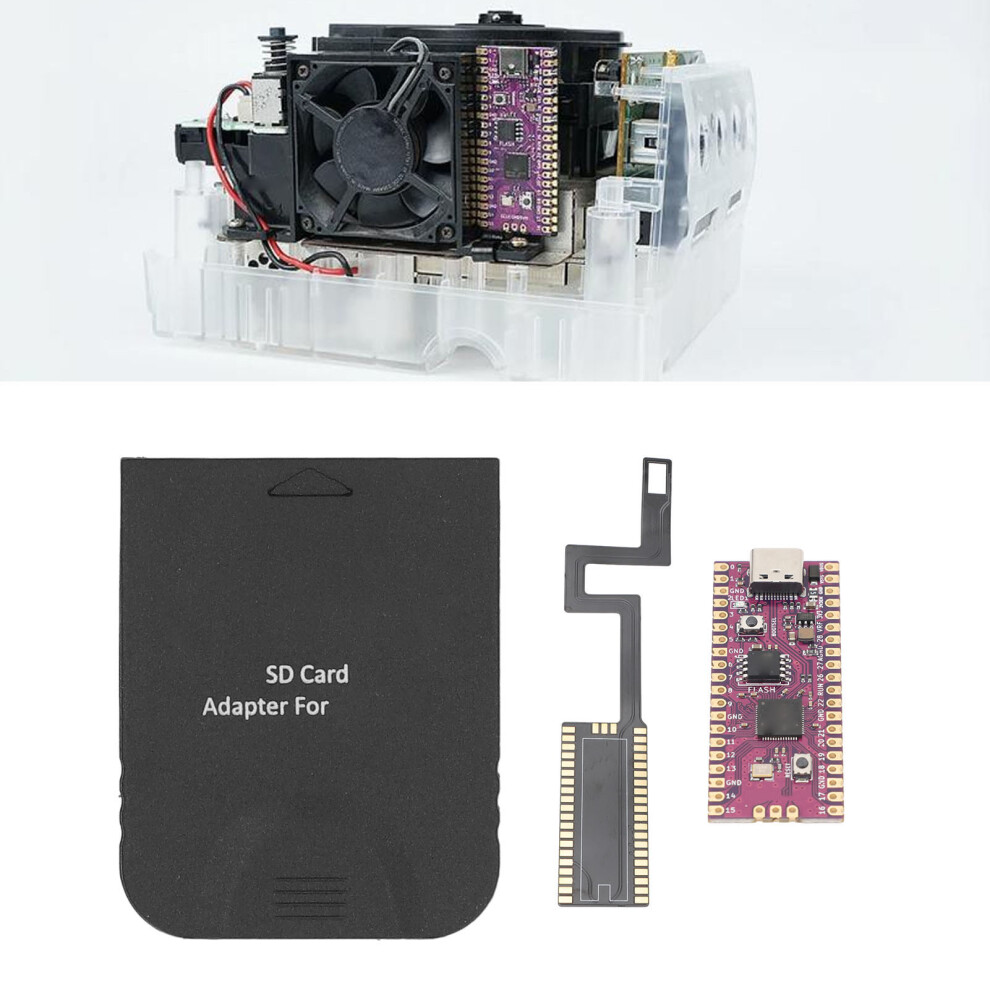 Picoboot Development Board Fpc Flex Cable Kit For Gc Dol 001, 16Mb, 5.1X2.1cm, Black 4961385892726