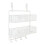 Over-the-Door Organizer Metal Two-Tier Baskets with Hooks 2