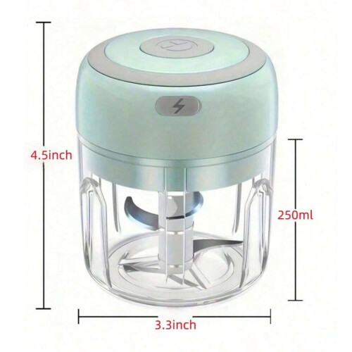 Mini hachoir électrique vert 250 ml + 100 ml 2