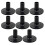 8 Pcs Sleeves Plastic Black Drum Long Sleeves Drum Kit Support Musical Instruments Accessory 1