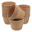KALLORY Light Brown Paper Cupcake Liners with Rolled Edge Design for Cake Baking Use 50pcs 5