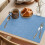 Vintage Leinen-Tischsets, himmelblau, 2er-Set 3