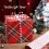 Papel de embrulho de Natal reversível xadrez vermelho HOHO17 polegadas x 3