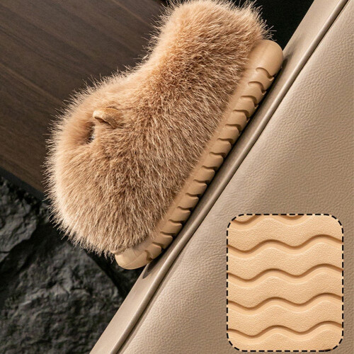 Capybara pluche slippers, warm en antislip voor dames 2