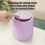 Mini papelera de escritorio con tapa, 1,5 L 5