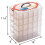 Stackable Storage Container with 50 Adjustable Compartments, Dog Toys & Supplies Organizer 1