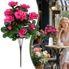 Kunstige Azaleablomster Silke Rhododendron 21-hoveder