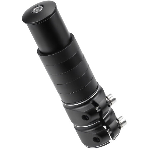 Bike Stem Riser Adjustable Handlebar Extender 5.3 inch Black