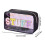 Τσάντες καλλυντικών PVC Clear Chenille Stuff Letter Makeup Bag με φερμουάρ Αδιάβροχη τσάντα 3