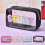 Τσάντες καλλυντικών PVC Clear Chenille Stuff Letter Makeup Bag με φερμουάρ Αδιάβροχη τσάντα 4