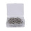 100 Pack Metal Curtain Hooks Drapery Hook Pins with Clear Box 6