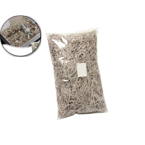 Multicolor shredded paper filler for gift packaging and