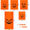 Τσάντες γκαζόν με κολοκύθες για το Halloween12 τεμάχια5 σχέδια 2