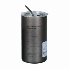 Tasse isotherme Thermos Cup304 en acier inoxydable avec paille