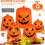 Τσάντες γκαζόν με κολοκύθες για το Halloween12 τεμάχια5 σχέδια 5