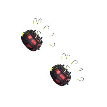 String Hook Fishing Baits Cage 6 Hook Anti-Bottom Fishing Rig Professional Line Group Feeder Sinkers Fishing Equipment