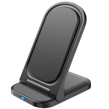 Încărcător rapid cu inducție pentru telefon wireless, pliabil, de 15 W, cu afișaj LED de stare pentru protecție împotriva supraîncălzirii