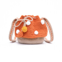 Bolsos de compras de punto para mujer con forma de hongo, reutilizables, informales, tipo cubo, bandoleras, bolsos de fiesta, bolsos de mano para