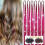 Σετ με κόκκινα μαλλιά, extensions με glitter και εργαλεία, 600 κλώνοι, 47 ίντσες 1
