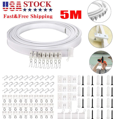 Riel flexible de PVC para cortinas de techo (5 m)