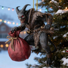 Krampus Ornament Folklórna Dekorácia 1 kus