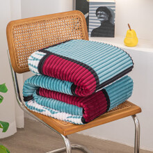 Sommerkølende tæppe blødt, lodden flannel tæppe 59x39 tommer vaskbart tyndt dyne til aircondition, seng, sofa, flerfarvet polyester gave