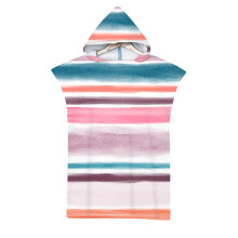 Großer Baumwollponcho mit Kapuze und Tasche – Saugfähiges, tragbares Strand-/Poolhandtuch für Erwachsene, geeignet zum Surfen und Schwimmen