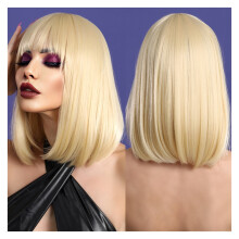 Blond syntetická parochňa pre ženy, odolná voči teplu, 30 cm