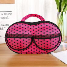 Convenient Travel EVA Bra Storage Bag Women's Underpants Organizer Leopard Print Shape-Wear Bag