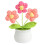 Håndvævet puff eclair dalens blomst potteornament 1