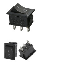 Interruttore di alimentazione a bilanciere serie KCD1, 10 pezzi, 15x21mm, 6A, 250V
