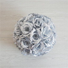 Kunstige roseblomster plastik realistiske 15 cm