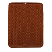 Antislip siliconen afdruipmat, hittebestendig en waterdicht.