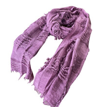 Men's Vintage Cotton-Linen Scarf – Soft, Breathable, Versatile, Classic Plain Weave, Casual & Stylish