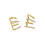 14K Gold Plated Triple Huggie Illusion Stud Earrings 1