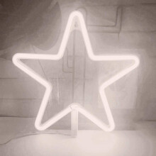 Neon Night Light, LED Neon Signs Night Light Star Neon Lights Neon Lights for Kids Bedroom Battery USB Operated