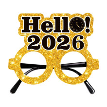 2026 New Year's Eve Party Decorations & Photo Props (24x15"), Eyeglasses Decor—Compatible with New Year 2026 Celebrations