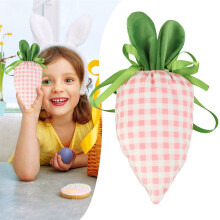 Ostergeschenkpapier mit Hasen- und Karottenmotiv, 10 Stück