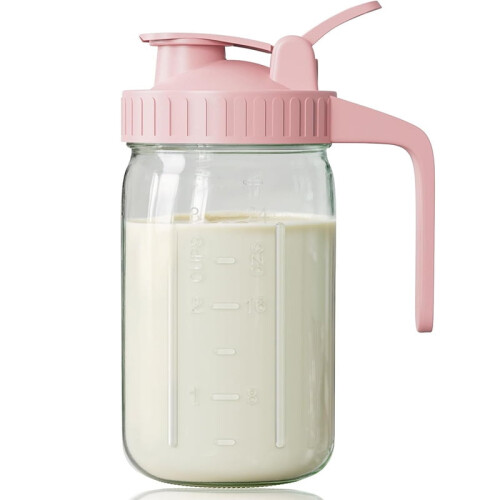 Γυάλινη κανάτα με καπάκι 64oz 2-Quart φαρδύ στόμιο