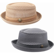 Letná sieťovaná čiapka Pork Pie unisex, balenie 2 alebo 6 kusov