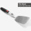 Espátula flexível de aço inoxidável com cabo de silicone1 2