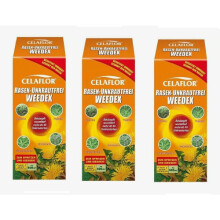 Set 3x CELAFLOR Selectieve Gazon Onkruidverdelger Concentraat 400ml