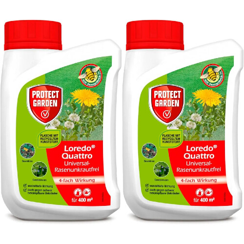 Set 2x Protect Garden Selectieve Gazon Onkruidverdelger Concentraat 400ml – Tegen Hardnekkig Onkruid
