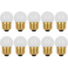 Ampoules veilleuses blanches en céramique S11 à intensité variable (lot de 10)