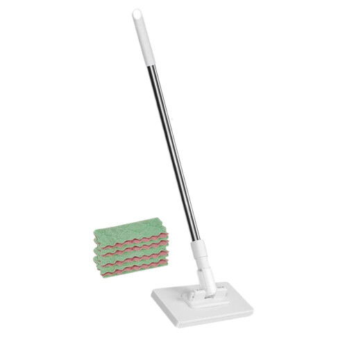 Handsfree microvezel vloermop met 8 herbruikbare pads. 1