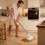 Handsfree microvezel vloermop met 8 herbruikbare pads. 4